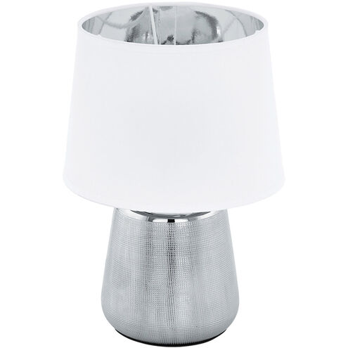 Manalba 1 12 inch Silver Table Lamp Portable Light