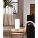 Pasteri 10 inch 60.00 watt Matte Nickel Table Lamp Portable Light 