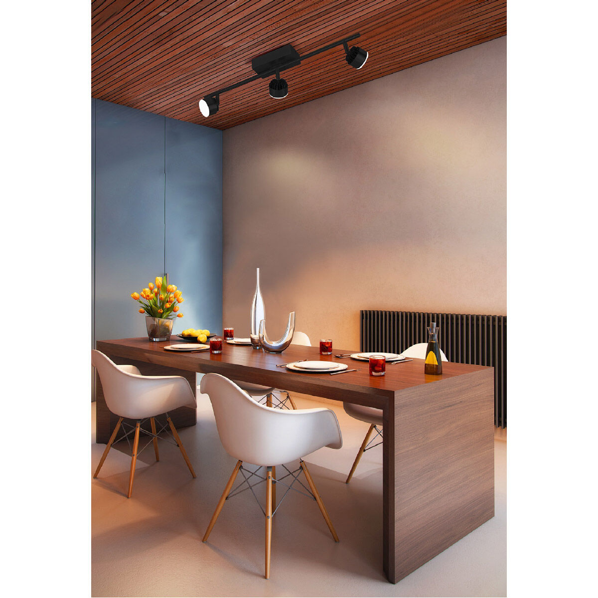 Armento 3 Light 120 Black Track Light Ceiling Light