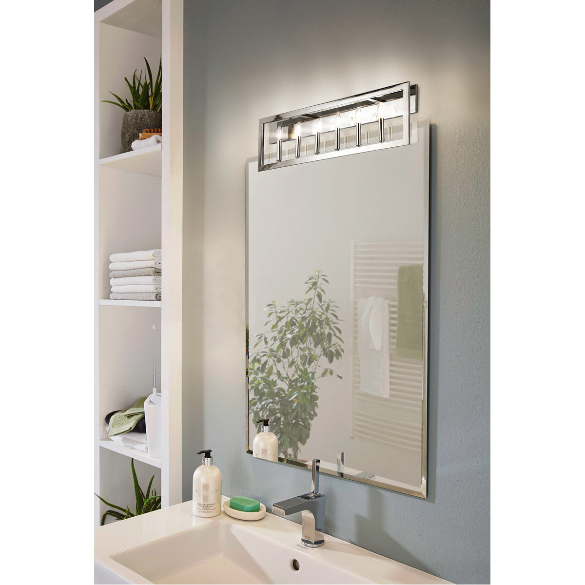 Jordan 6 Light 37.5 inch Satin Nickel Bath Vanity Wall Light