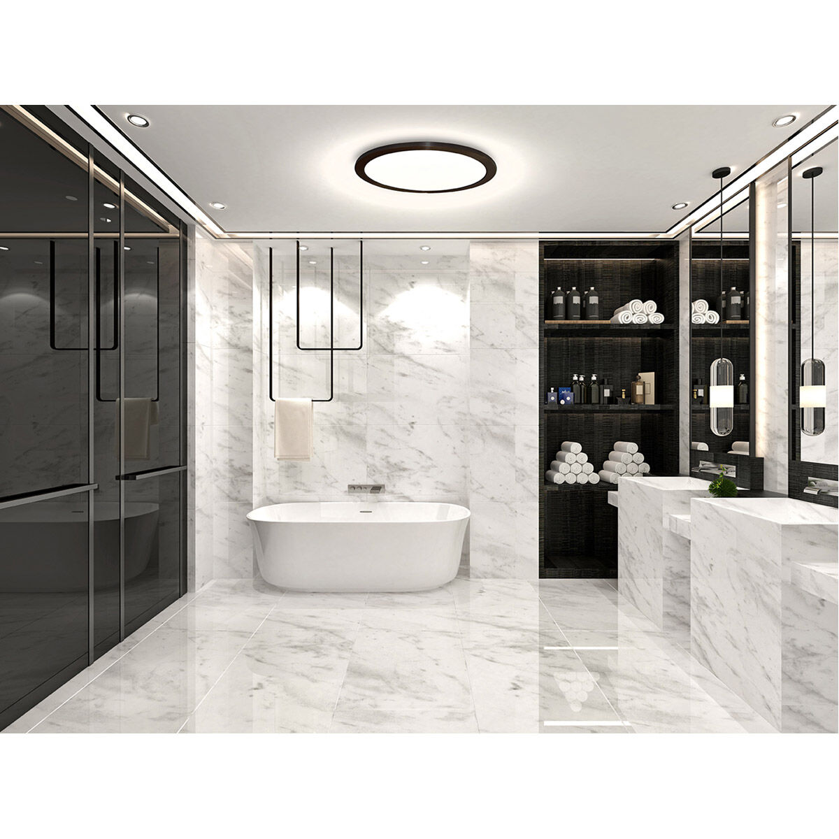 Trago 2 LED 16 inch Black Flush Mount/Wall Sconce Ceiling Light