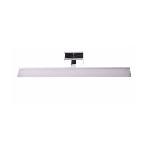 Tabiano LED 24 inch Chrome Vanity Light Wall Light, White Shade