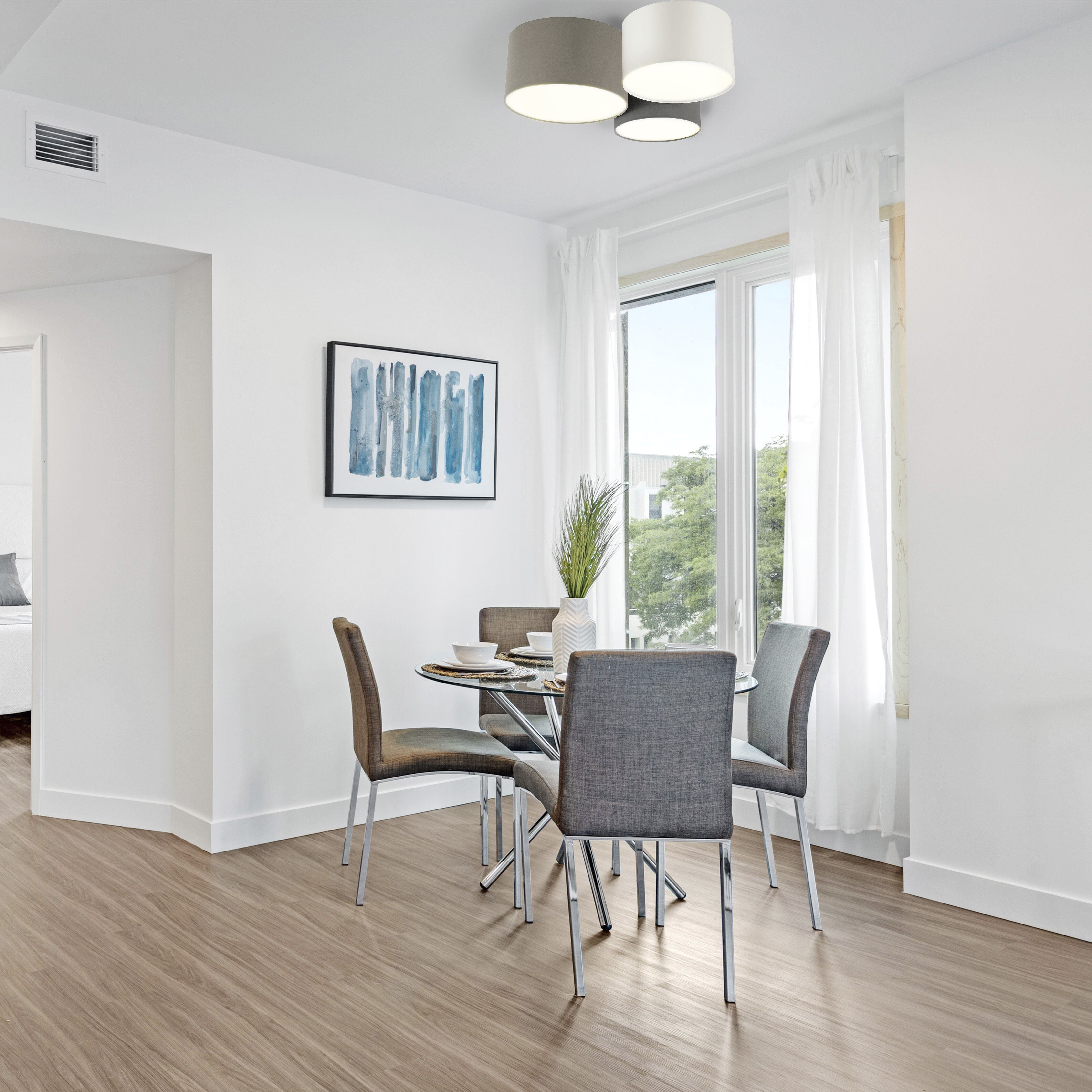 Pastore 1 3 Light 23.62 inch Taupe and White and Grey Flush Mount Ceiling Light