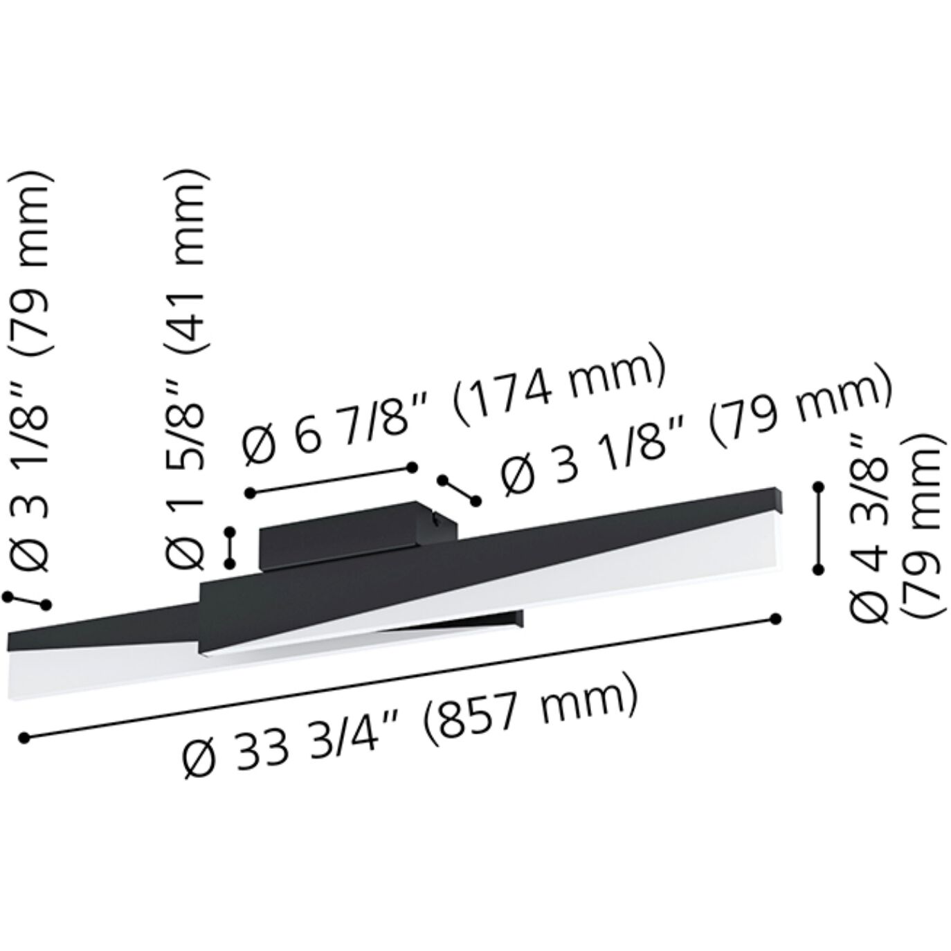 Isidro 1 Light 3.15 inch Structured Black Flush Mount Ceiling Light