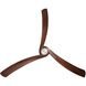 Williwaw 84 inch Brushed Nickel with Acacia Blades Ceiling Fan