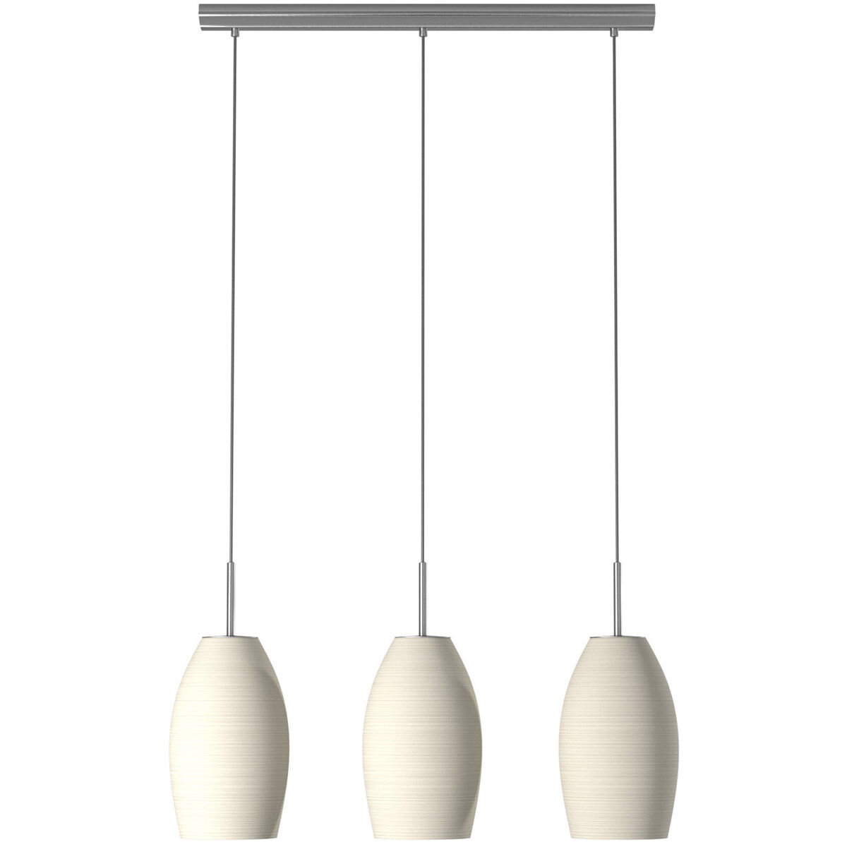 Batista 1 3 Light 28 inch Matte Nickel Trestle Hanging Light Ceiling Light