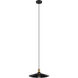 Bridport 1 Light 14.2 inch Black and Gold Pendant Ceiling Light