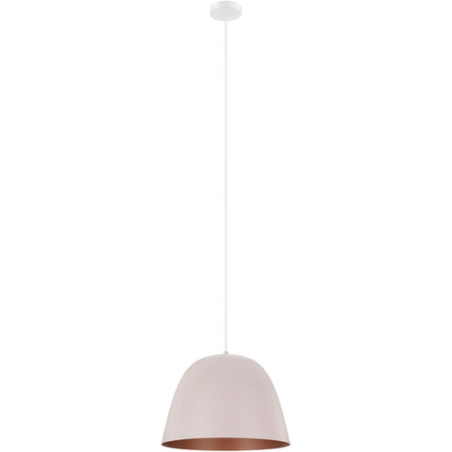 Coretto 1 Light 16 inch Apricot and Copper Pendant Ceiling Light