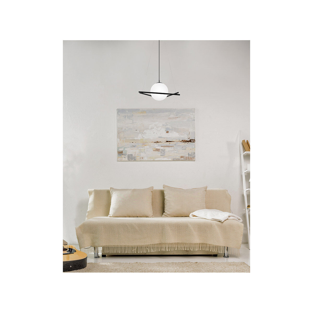 Salvezinas 1 Light 21 inch Matte Black Pendant Ceiling Light