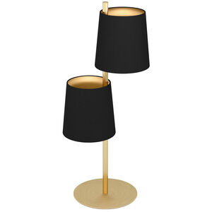 Almeida 2 24 inch 60.00 watt Brushed Brass Table Lamp Portable Light