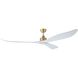 Westerly 84 inch Satin Brass with White Blades Ceiling Fan