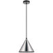 Narices 1 Light 9 inch Structured Black Mini Pendant Ceiling Light
