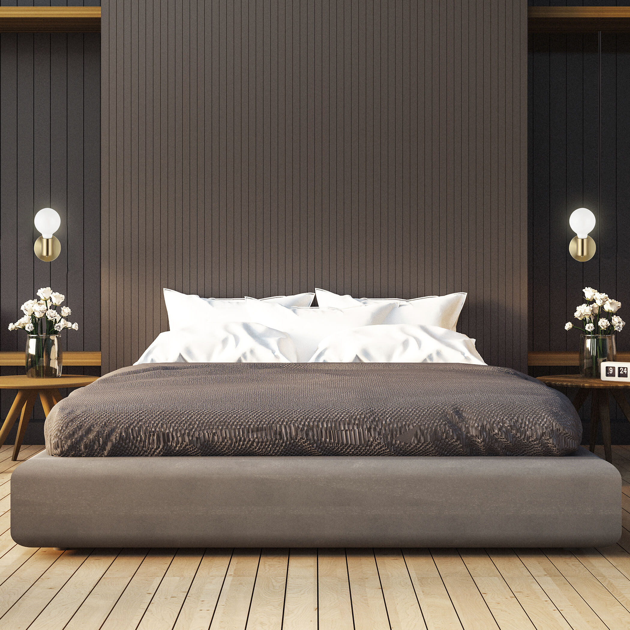 Avondale 1 Light 5 inch Brushed Gold Open Bulb Wall Sconce Wall Light