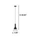 Canalello 1 Light 7.09 inch Black and White Mini Pendant Ceiling Light