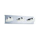 Romendo LED 17.71 inch Chrome Vanity Light Wall Light, Clear and Satin Shade