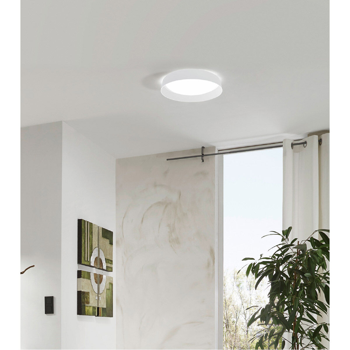 Palomaro LED 19.68 inch White Flush Mount Ceiling Light