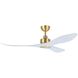 Westerly 60 inch Satin Brass with White Blades Ceiling Fan