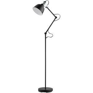 Thornford 60 inch 60.00 watt Matte Black and Chrome Floor Lamp Portable Light