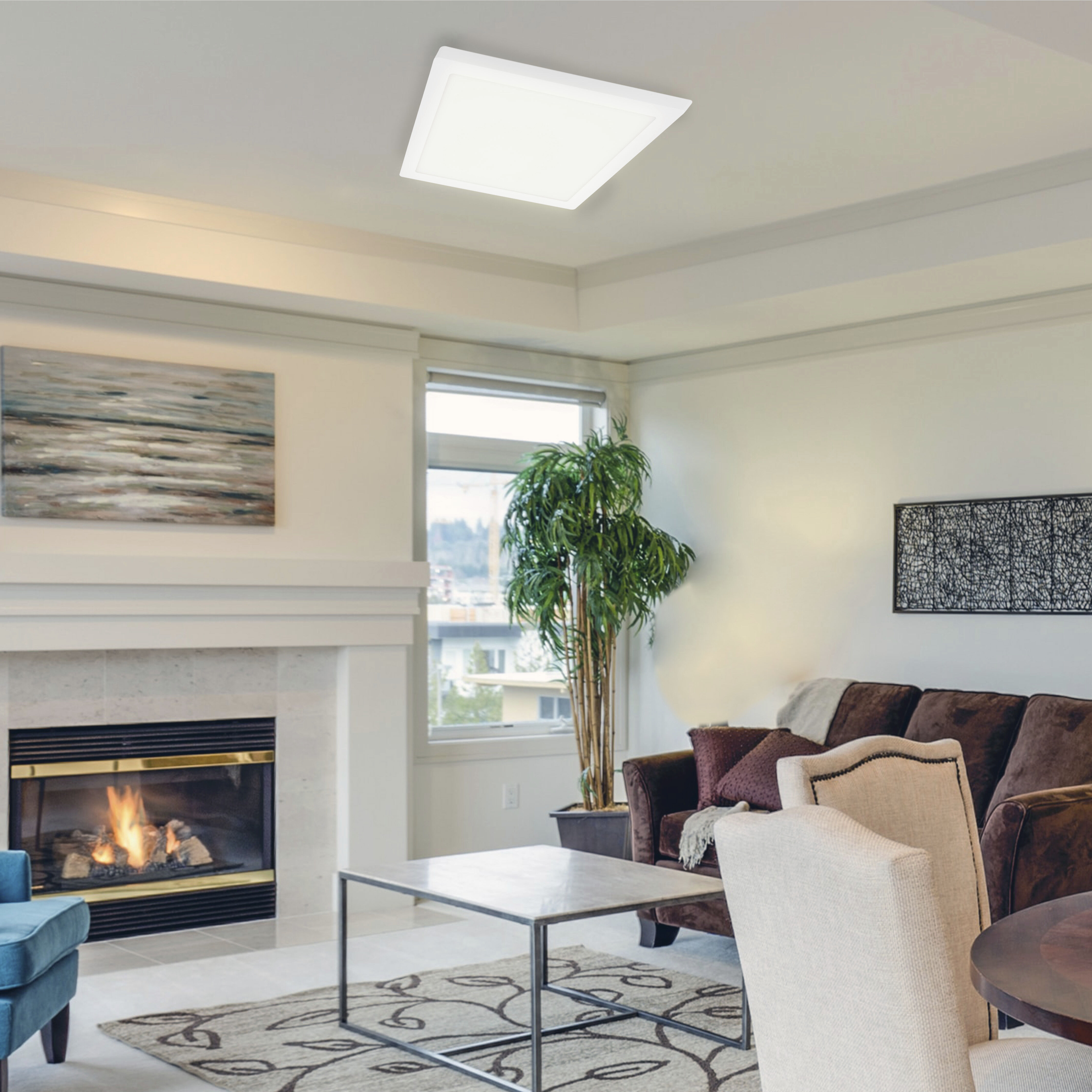 Trago 12-S LED 11.38 inch White Flush Mount Ceiling Light, Wall Mountable