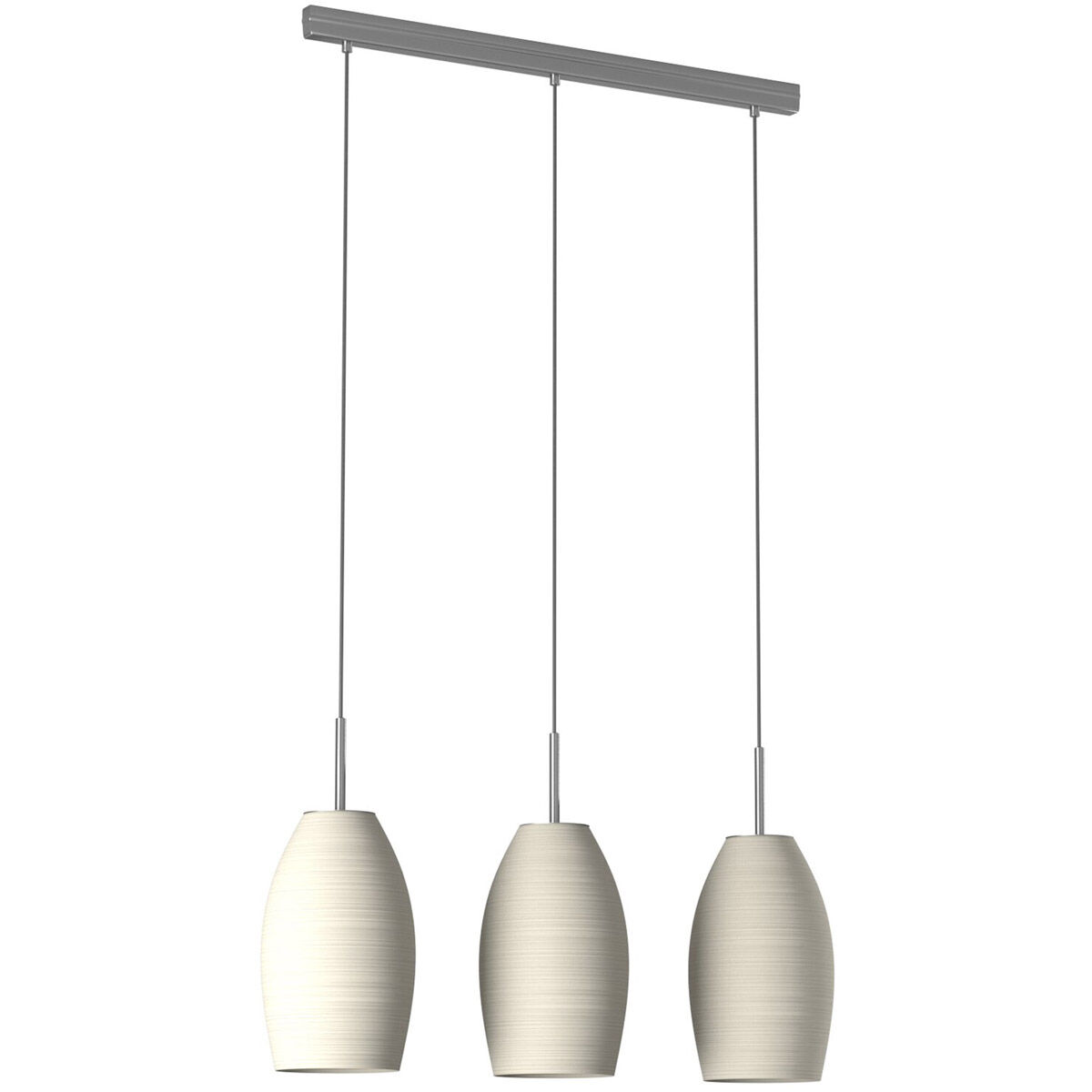 Batista 1 3 Light 28 inch Matte Nickel Trestle Hanging Light Ceiling Light