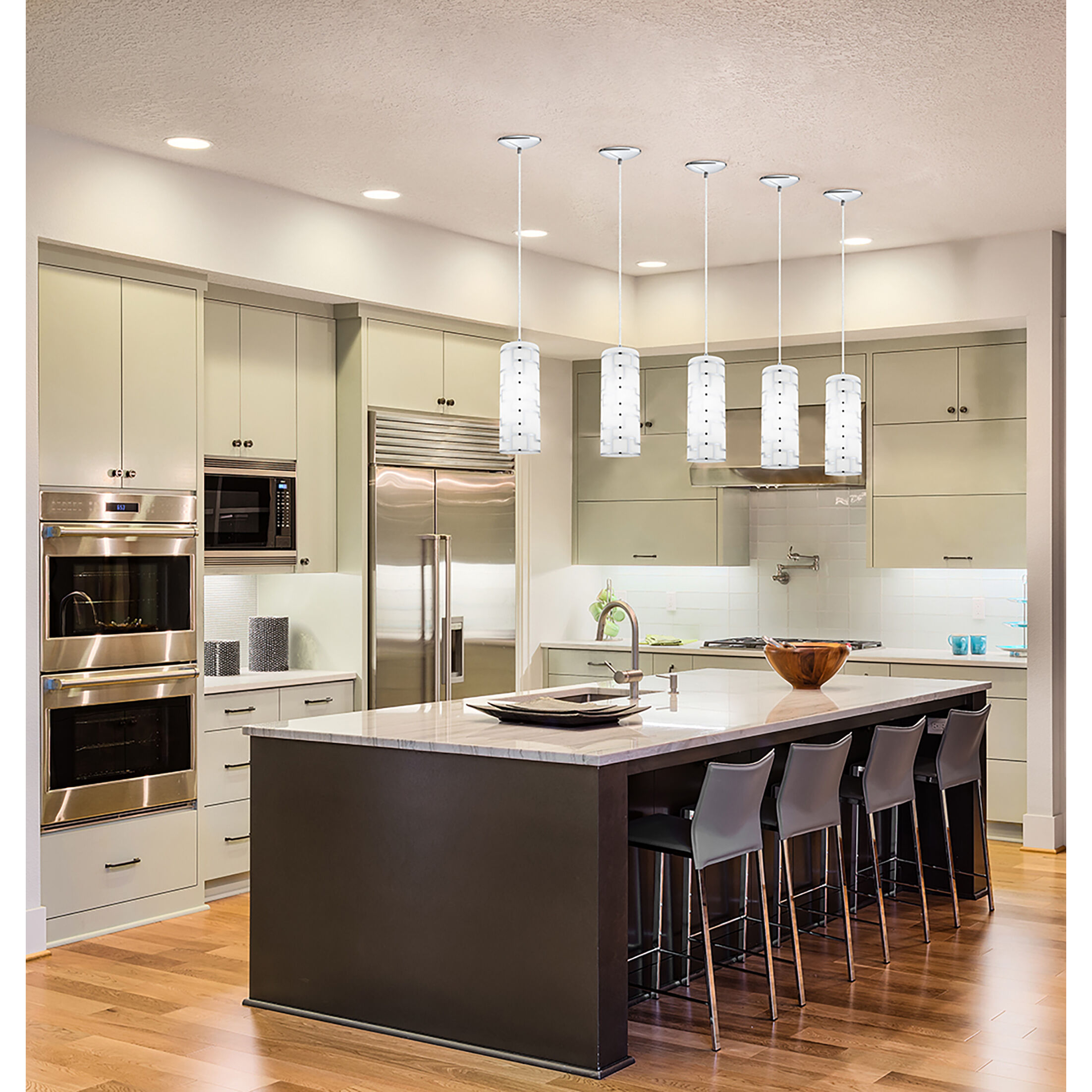 Bayman 1 Light 4.96 inch Chrome Mini Pendant Ceiling Light