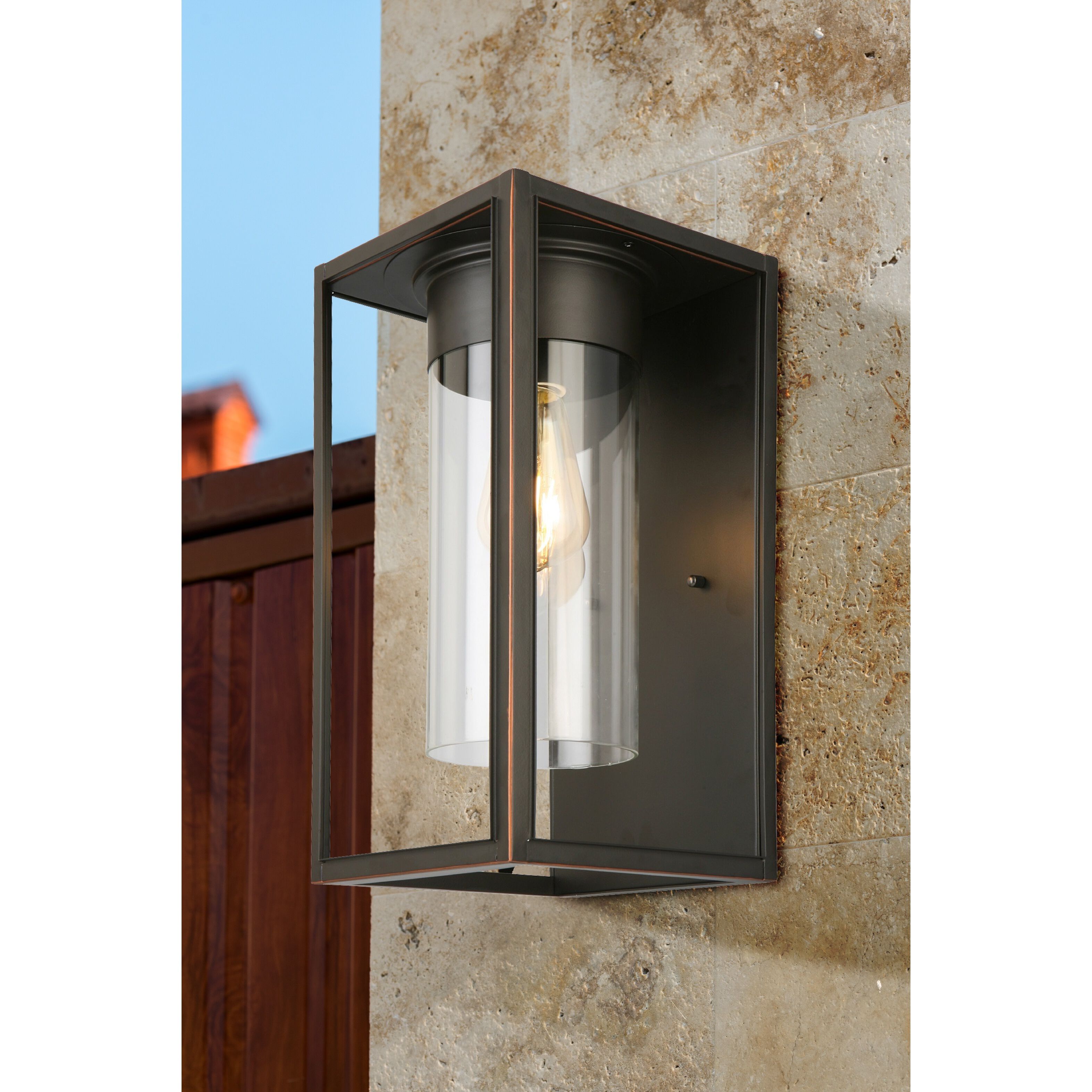 Walker Hill 1 Light 15 inch Oil Rubbed Bronze Outdoor Wall Light