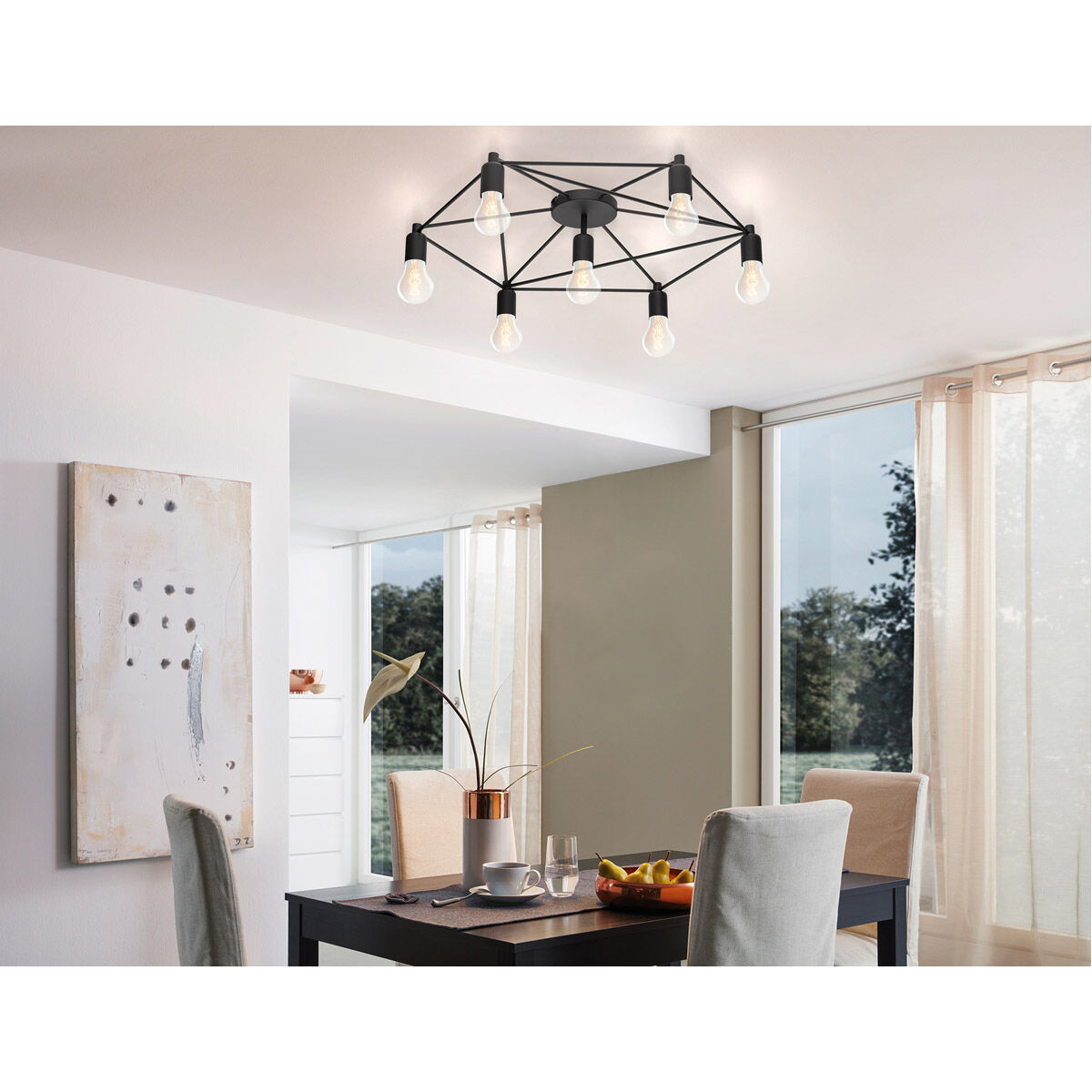 7 inch flush store mount ceiling light