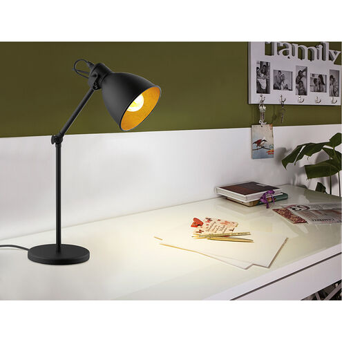 Priddy 2 17 inch 40.00 watt Black Desk Lamp Portable Light