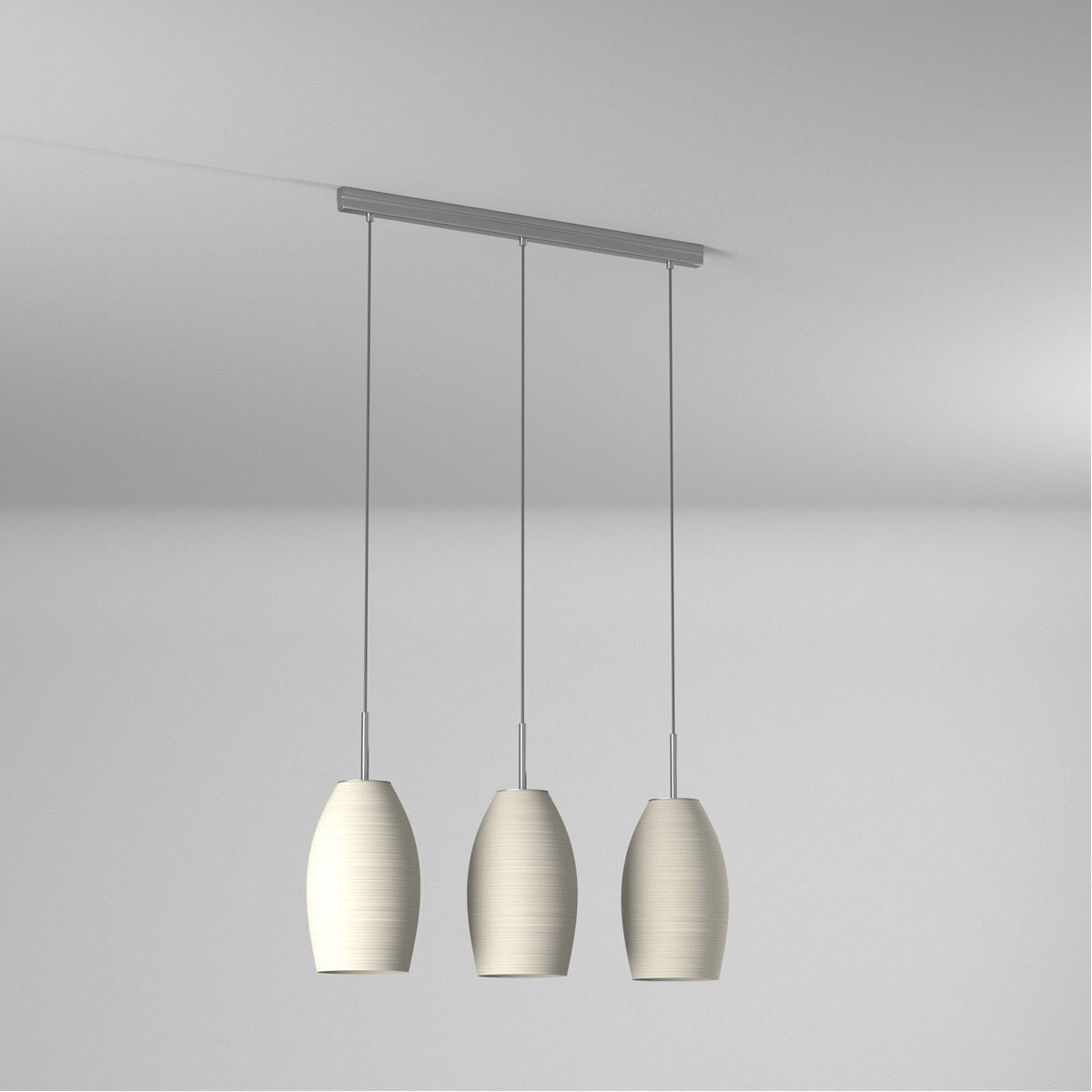 Batista 1 3 Light 28 inch Matte Nickel Trestle Hanging Light Ceiling Light