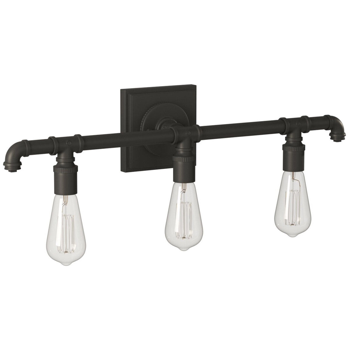 Wymer 3 Light 23.11 inch Zinc Bath Vanity Wall Light