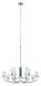 Noventa LED 33.25 inch Chrome Chandelier Ceiling Light