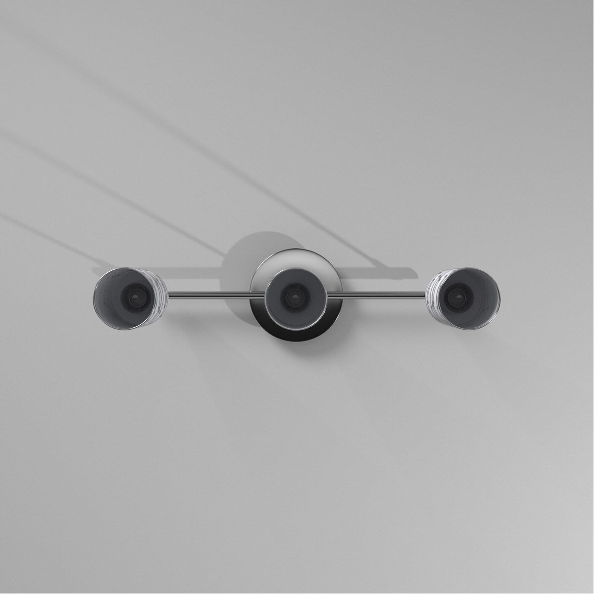 Bayman 3 Light 28.15 inch Chrome Island Trestle Light Ceiling Light