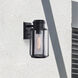Abner 1 Light 14 inch Matte Black Outdoor Wall Sconce