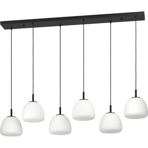 Balmes 6 Light 12.6 inch Black Pendant Ceiling Light