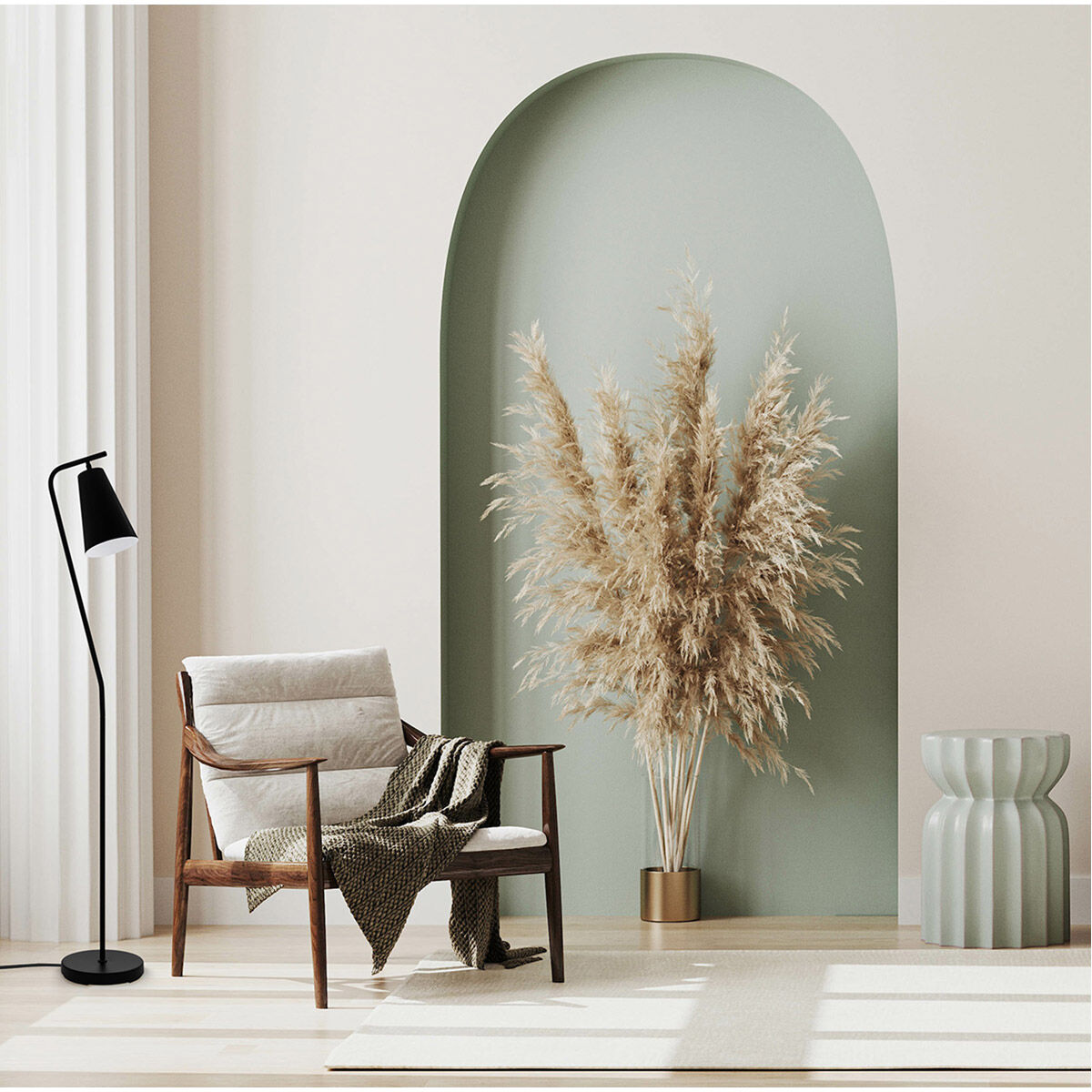 Rekalde 59 inch 60.00 watt Black Floor Lamp Portable Light