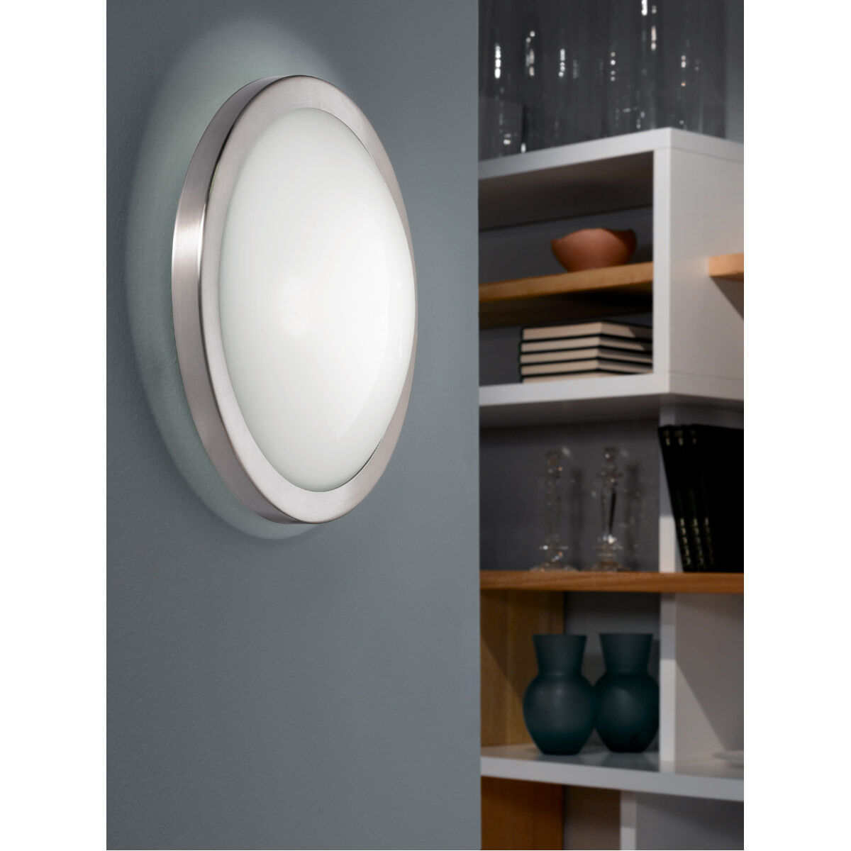 Arezzo 1 Light 11 inch Matte Nickel Wall Light