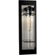 Colantro 1 Light 27.56 inch Matte Black and Brushed Nickel Outdoor Wall Sconce