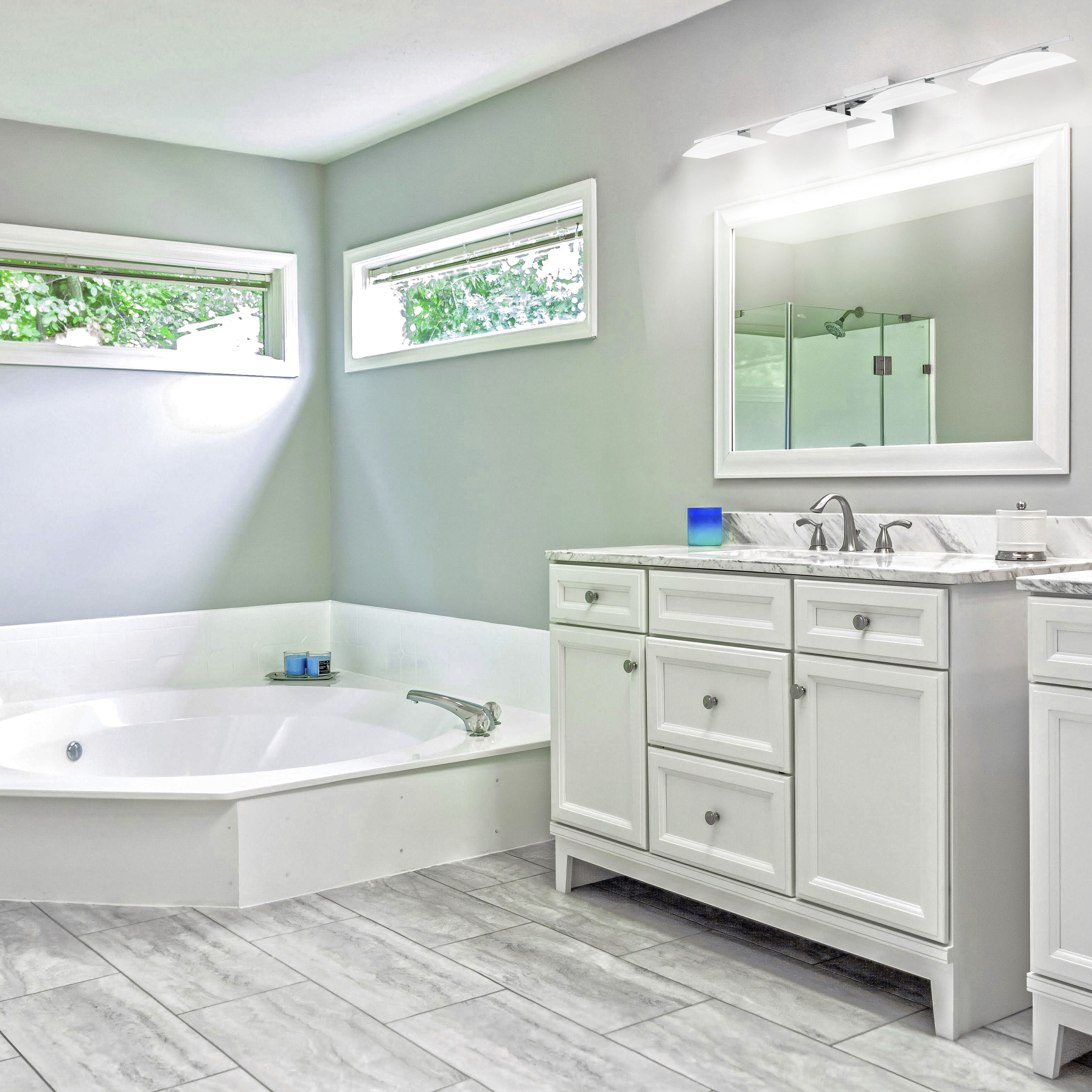 Metrass 3 LED 39.37 inch Chrome Bath Vanity Wall Light