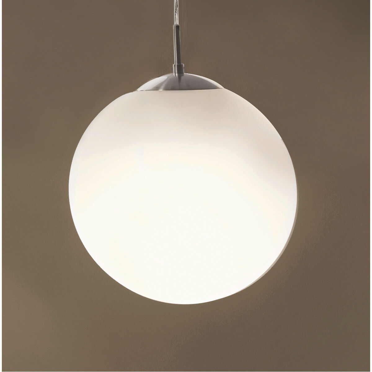Rondo 1 Light 9.84 inch Matte Nickel Pendant Ceiling Light
