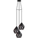 Carlton 3 Light 12.48 inch Matte Black and Copper Pendant Ceiling Light