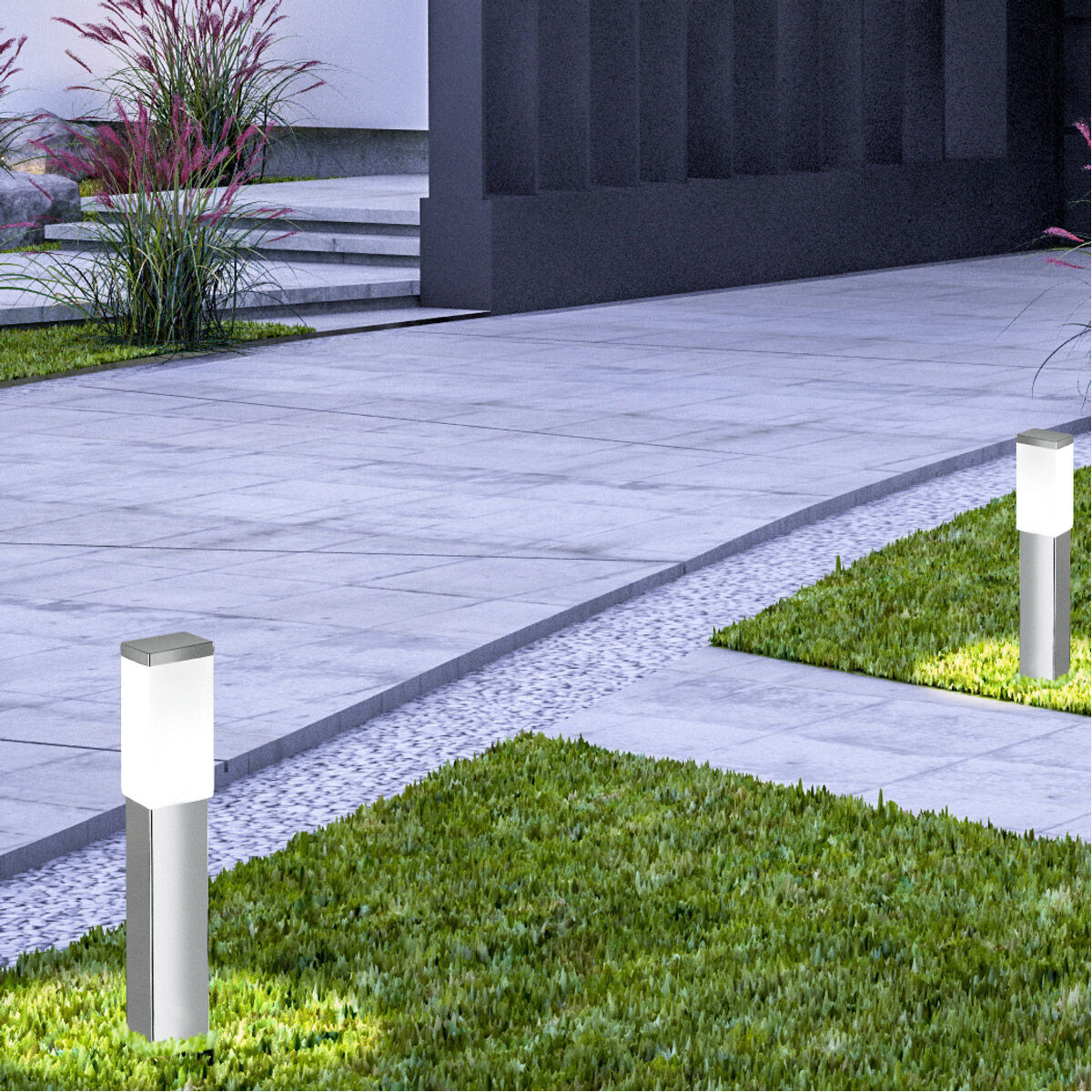 Calgary 120 60 watt Stainless Steel Outdoor Path Light