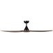 Surfline 60 inch Black with Walnut Blades Ceiling Fan