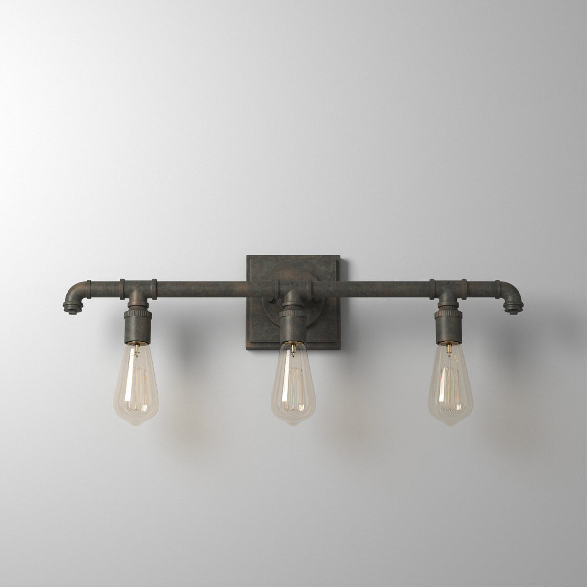 Wymer 3 Light 23.11 inch Matte Bronze Bath Vanity Wall Light