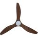 Surfline 60 inch Black with Walnut Blades Ceiling Fan