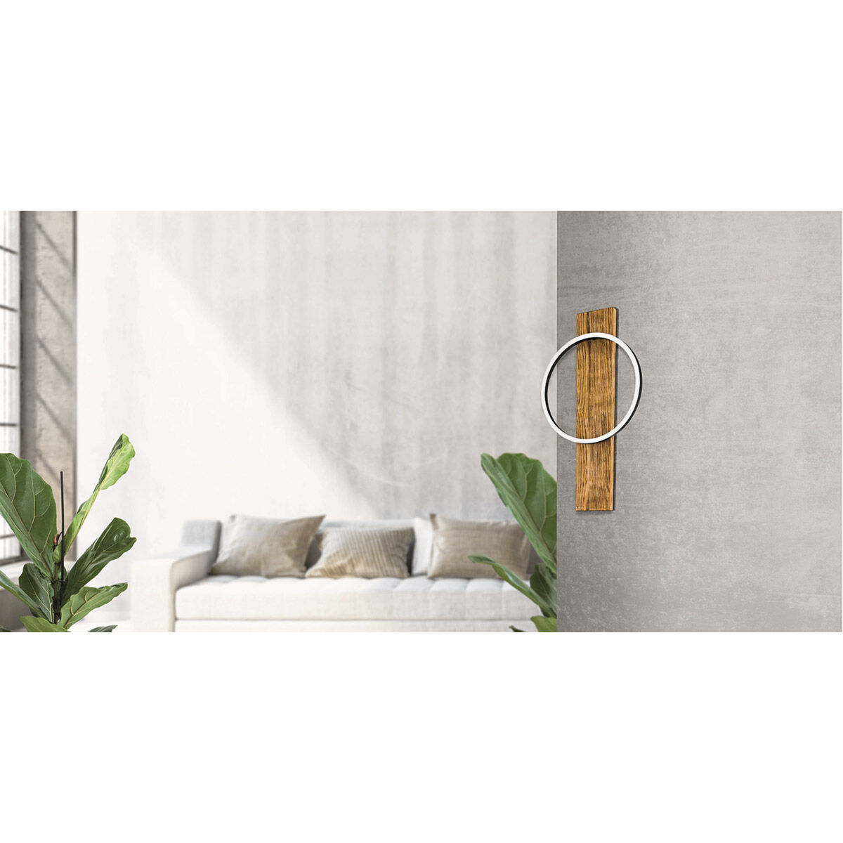 Boyal LED 5 inch Brushed Pine Wood Wall Sconce Wall Light