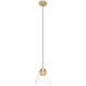 Cerasella 1 Light 8 inch Brushed Brass Pendant Ceiling Light