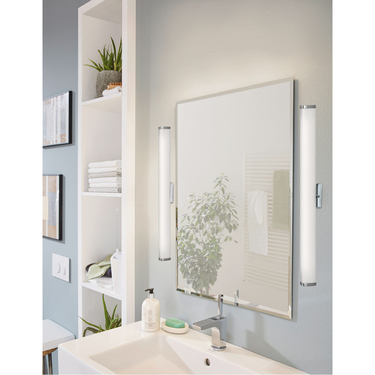 Gita 2 LED 35.43 inch Chrome Vanity Light Wall Light