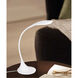 Dambera 14.75 inch 4.5 watt White Desk Lamp Portable Light, LED