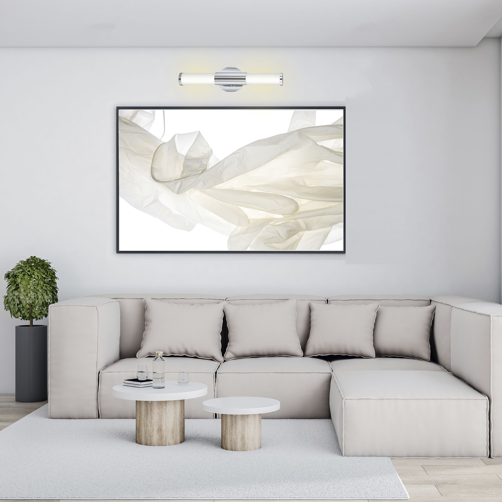 Palmera 1 LED 4.92 inch Chrome Wall Sconce Wall Light