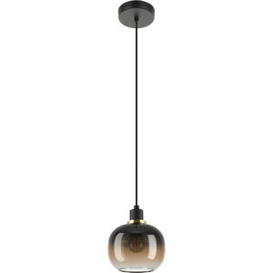 Oilella 1 Light 7.56 inch Black and Gold Pendant Ceiling Light